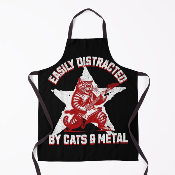Item preview, Cats and Metal Fan Music Metalhead Heavy Rock Star Cat Funny designed and sold by AnnUWatts.