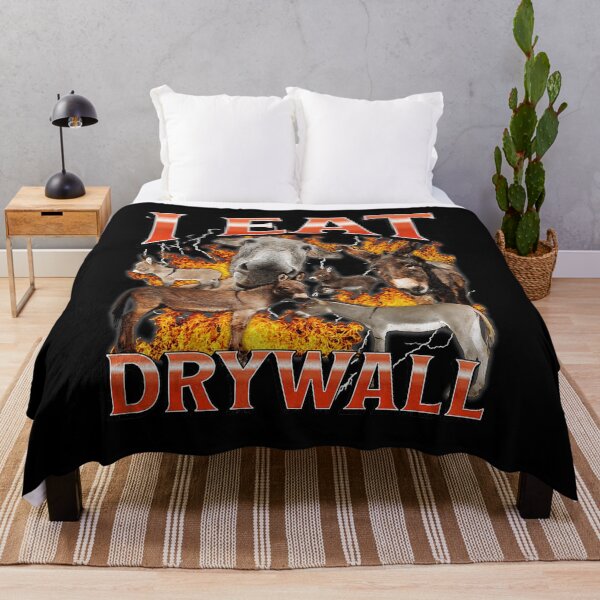 Item preview, I Eat Drywall Donkey Meme Chaotic Animal Humor designed and sold by tadmercado.