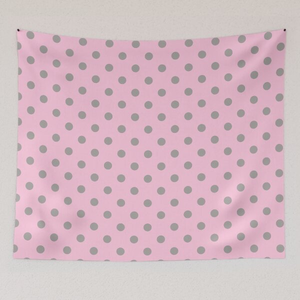 Item preview, Grey Polka Dot on Pink Background designed and sold by kindacute-shop.