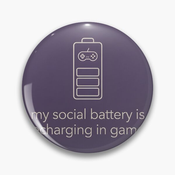 Item preview, Social Battery Recharging in Game – Cozy Gamer Minimal Aesthetic designed and sold by CozyLifeStudio.