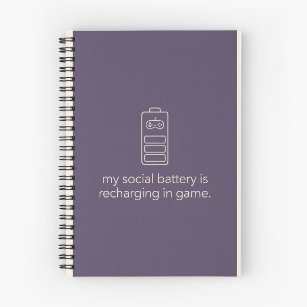 Item preview, Social Battery Recharging in Game – Cozy Gamer Minimal Aesthetic designed and sold by CozyLifeStudio.
