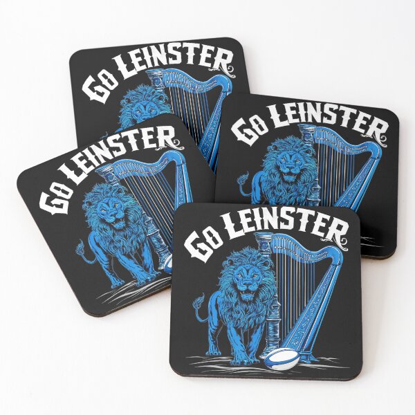 Item preview, Go Leinster Rugby Lion Harp 4 Stars Fan  designed and sold by GabrieSketcham.