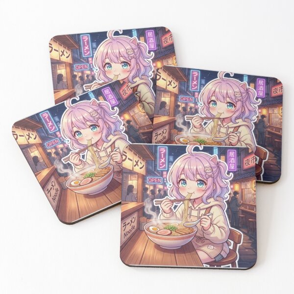 Item preview, Anime Girl Eating Ramen ? designed and sold by sam54796.