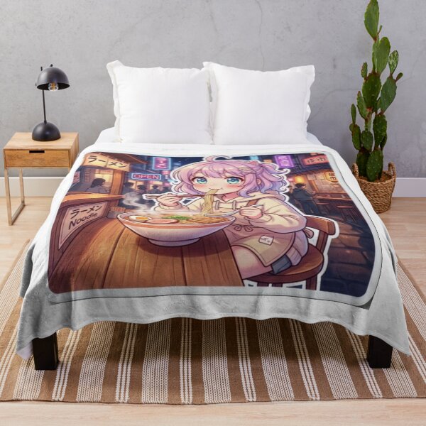 Item preview, Anime Girl Eating Ramen ? designed and sold by sam54796.