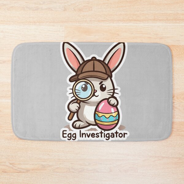 Item preview, Funny Easter Egg Investigator Bunny designed and sold by PixelVibe782.