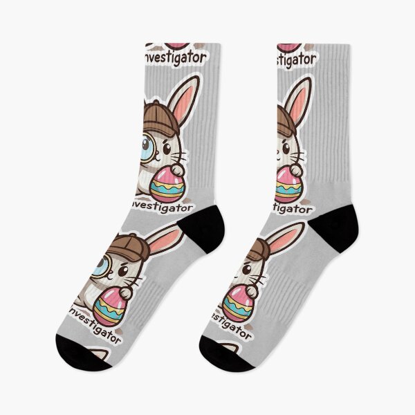 Item preview, Funny Easter Egg Investigator Bunny designed and sold by PixelVibe782.