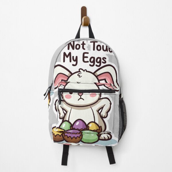 Item preview, Funny Bunny Guarding Chocolate Eggs designed and sold by PixelVibe782.