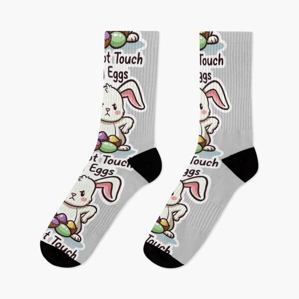 Item preview, Funny Bunny Guarding Chocolate Eggs designed and sold by PixelVibe782.