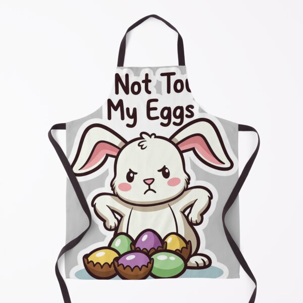 Item preview, Funny Bunny Guarding Chocolate Eggs designed and sold by PixelVibe782.