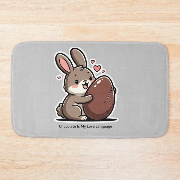 Item preview, Funny Bunny Chocolate Love designed and sold by PixelVibe782.