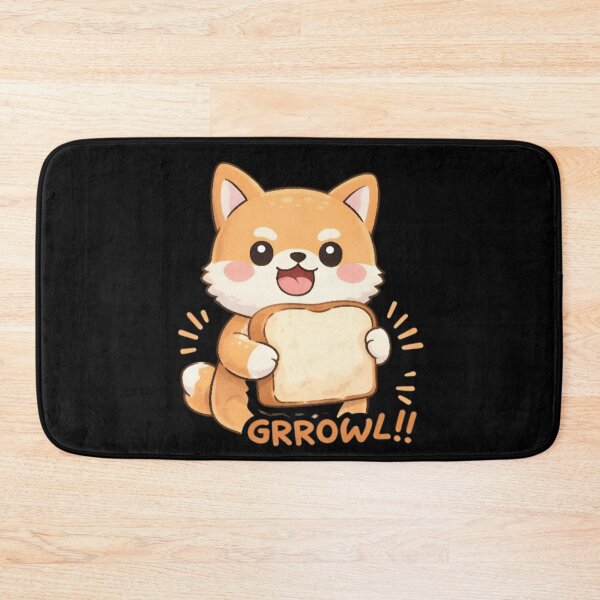 Item preview, Adorable Kawaii Shiba Inu with Toast Slice designed and sold by Trendora90.