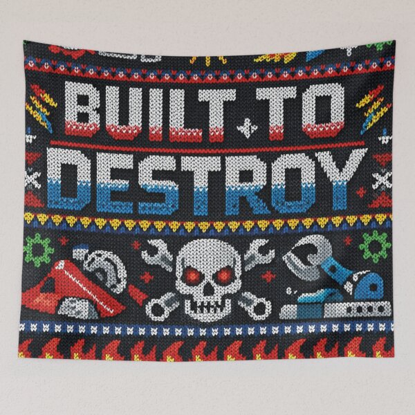Item preview, Built to Destroy Combat Robotics Battle Bots Knitting Pattern designed and sold by Mauswohn.