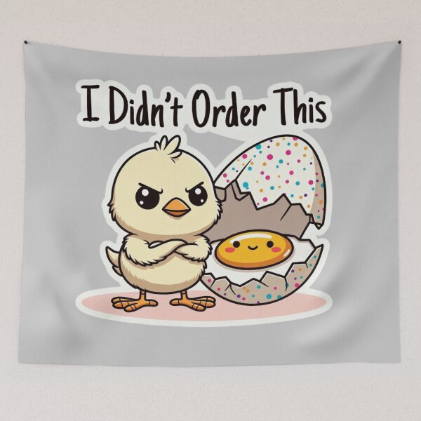 Item preview, Grumpy Easter Chick Surprise designed and sold by PixelVibe782.