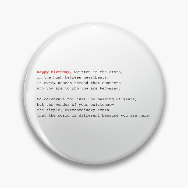 Artikelvorschau, Happy Birthday Greeting Card with Poem, Meaningful Birthday Gift, Printable Art Print for Loved Ones entworfen und verkauft von BlareBlare.