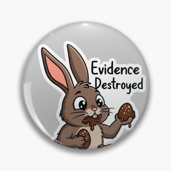 Item preview, Guilty Easter Bunny Evidence Destroyed designed and sold by PixelVibe782.