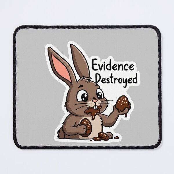 Item preview, Guilty Easter Bunny Evidence Destroyed designed and sold by PixelVibe782.