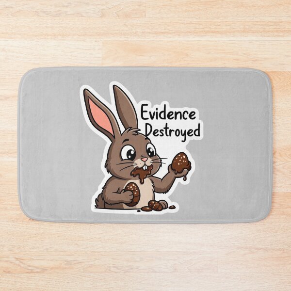 Item preview, Guilty Easter Bunny Evidence Destroyed designed and sold by PixelVibe782.