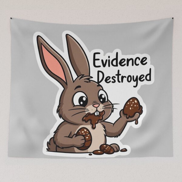 Item preview, Guilty Easter Bunny Evidence Destroyed designed and sold by PixelVibe782.