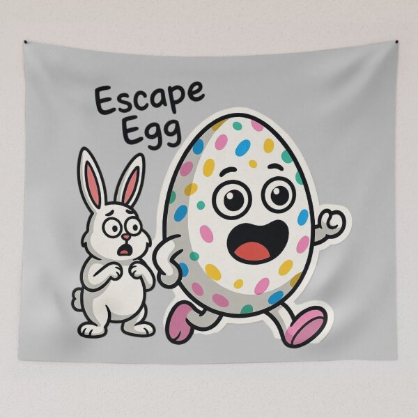 Item preview, Funny Escape Egg Easter Chase designed and sold by PixelVibe782.