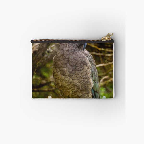 Item preview, Alpine Genius – Kea Mountain Parrot Perched in Forest, New Zealand Wildlife Photography designed and sold by WildFrameNature.