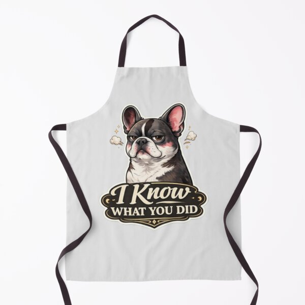 Item preview, I Know What You Did Funny French Bulldog Sarcastic Creepy Dog Humor Design designed and sold by Frenchie Fever.
