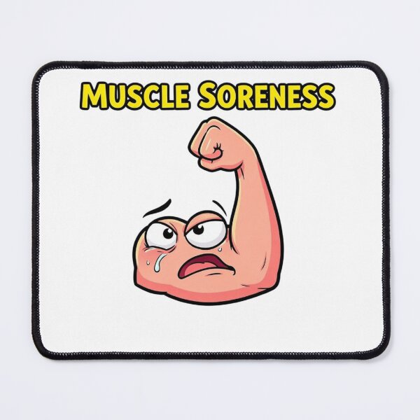 Item preview, Muscle Soreness – Funny Cartoon Gym Humor Design designed and sold by Black Infinite Worlds.