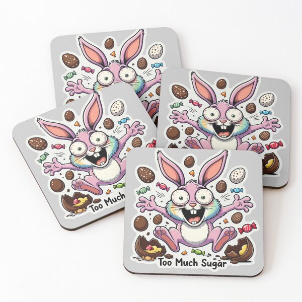 Item preview, Crazy Sugar Rush Easter Bunny designed and sold by PixelVibe782.