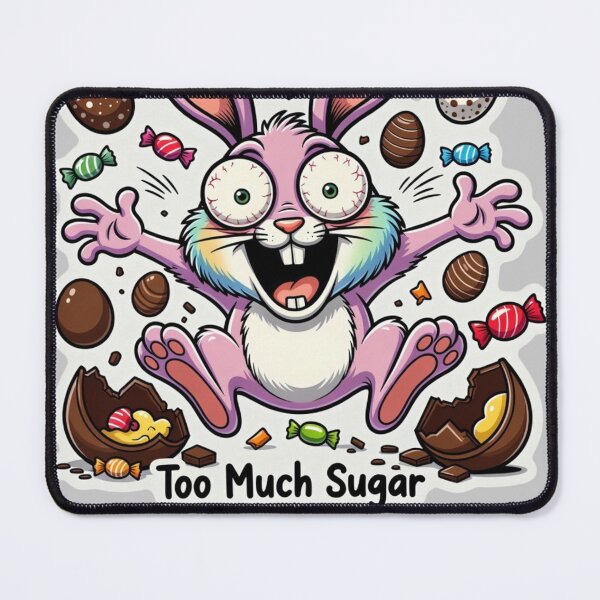 Item preview, Crazy Sugar Rush Easter Bunny designed and sold by PixelVibe782.