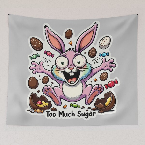 Item preview, Crazy Sugar Rush Easter Bunny designed and sold by PixelVibe782.