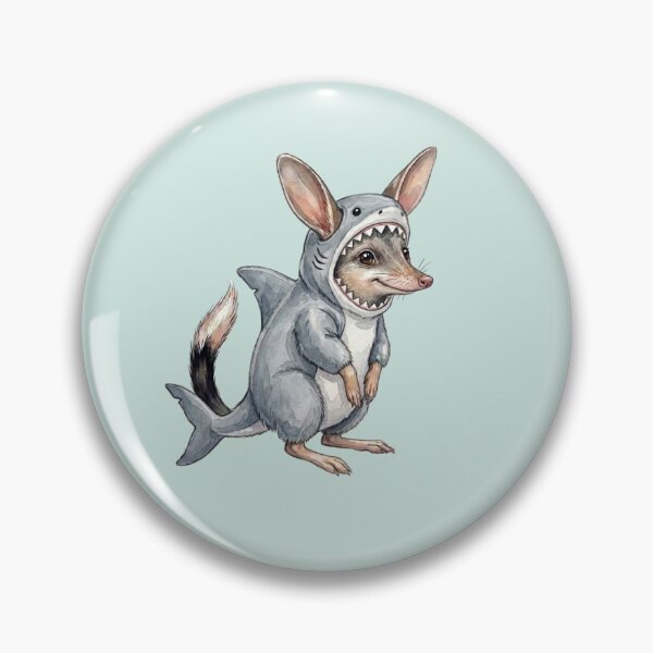 Item preview, Shark Fin Easter Bilby - Cute Aussie Animal in Shark Costume designed and sold by Wennebabs.