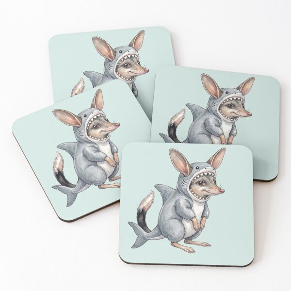 Item preview, Shark Fin Easter Bilby - Cute Aussie Animal in Shark Costume designed and sold by Wennebabs.