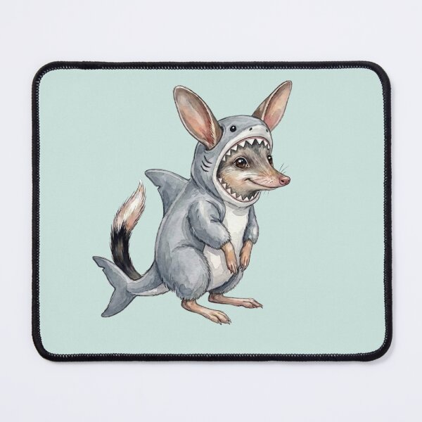 Item preview, Shark Fin Easter Bilby - Cute Aussie Animal in Shark Costume designed and sold by Wennebabs.