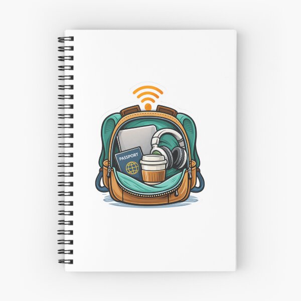 Item preview, Digital Nomad Backpack Remote Work Travel Lifestyle designed and sold by ZYNORAworld.