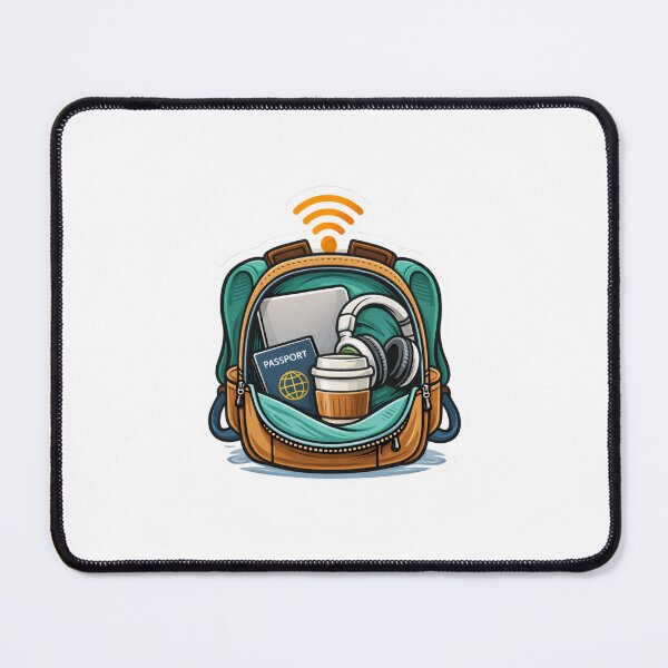 Item preview, Digital Nomad Backpack Remote Work Travel Lifestyle designed and sold by ZYNORAworld.