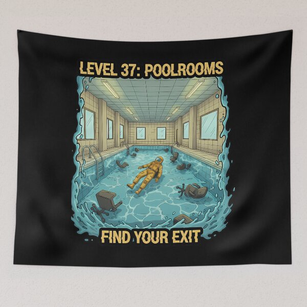 Item preview, Eerie Liminal Space Abandoned Poolrooms designed and sold by mxelmurwemb46.