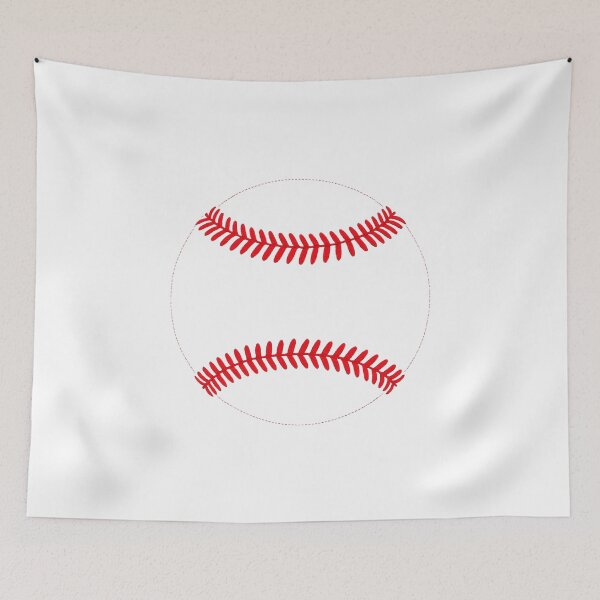 Item preview, Classic Red Baseball Stitches Embroidery Art designed and sold by THIENVT.