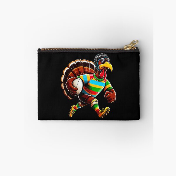 Item preview, Funny Turkey Rugby Player Thanksgiving Cartoon designed and sold by GabrieSketcham.