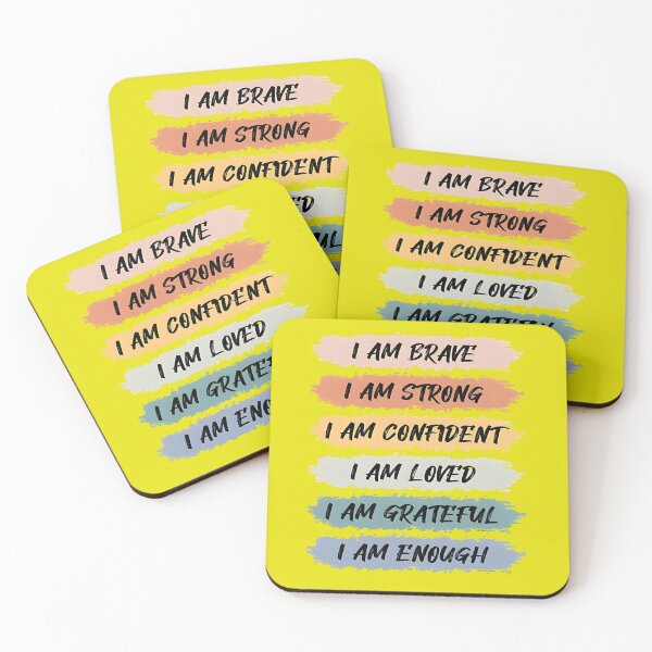 Item preview, I Am Strong & Confident – Motivational Quote Design designed and sold by TheJobbr.