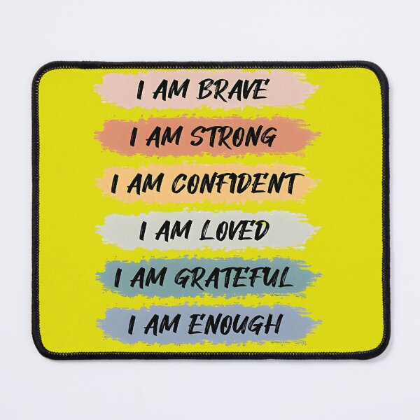 Item preview, I Am Strong & Confident – Motivational Quote Design designed and sold by TheJobbr.