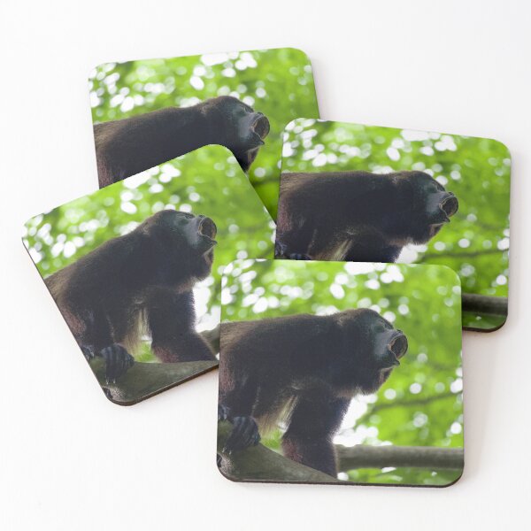 Item preview, The Roar – Male Mantled Howler Monkey Calling in the Canopy, Costa Rica Wildlife Photography designed and sold by WildFrameNature.