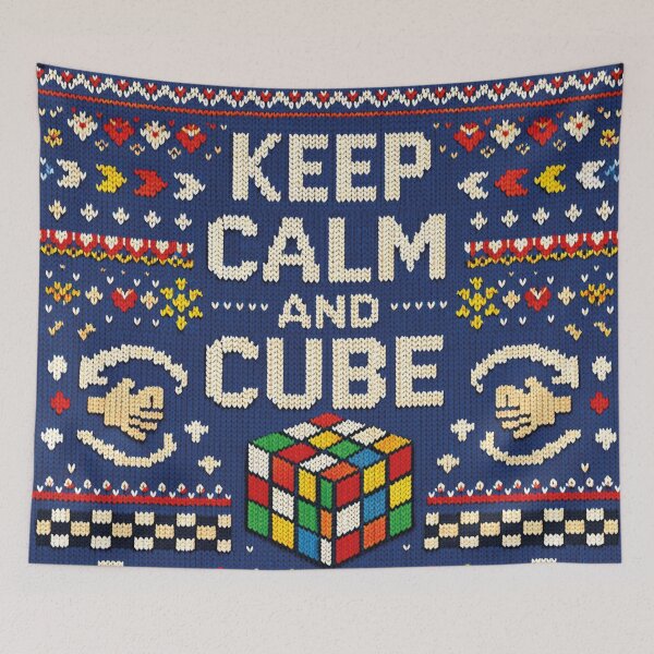 Item preview, Keep Calm and Cube Knitting Pattern designed and sold by Mauswohn.
