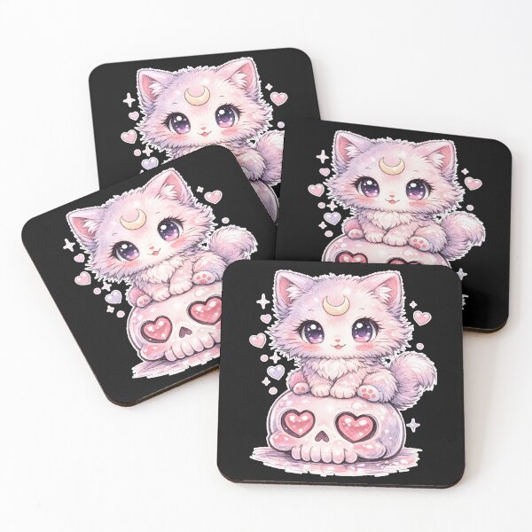 Item preview, Pastel Goth Kawaii Cat Skull | Cute Spooky Witch Aesthetic designed and sold by cr6zym1nd.