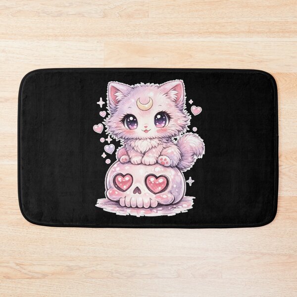 Item preview, Pastel Goth Kawaii Cat Skull | Cute Spooky Witch Aesthetic designed and sold by cr6zym1nd.