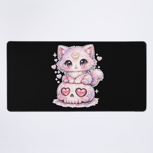 Item preview, Pastel Goth Kawaii Cat Skull | Cute Spooky Witch Aesthetic designed and sold by cr6zym1nd.
