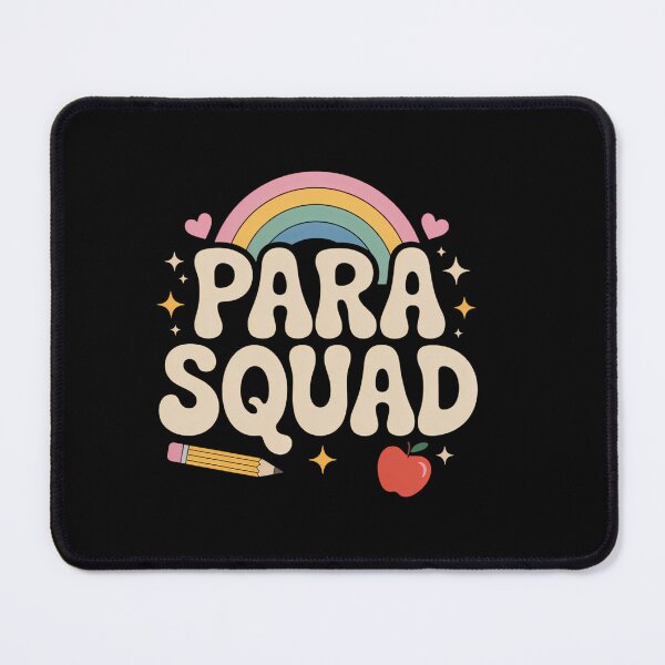 Item preview, Para Squad Rainbow Pencil Apple Heart Teacher Assistant designed and sold by HellD3vil-Art.