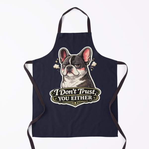 Item preview, I Don’t Trust You Either Funny French Bulldog Sarcastic Dog Meme Attitude Design designed and sold by Frenchie Fever.