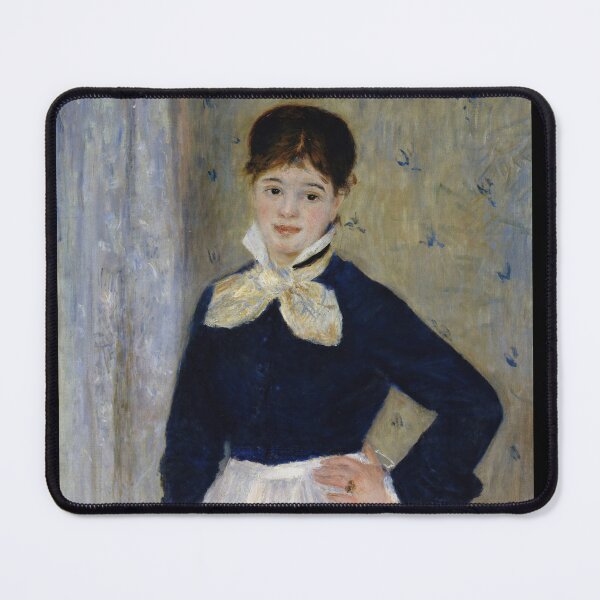 Item preview, A Waitress at Duvals Restaurant by Pierre-Auguste Renoir: Elegant Impressionist Poster designed and sold by artofuniverse.