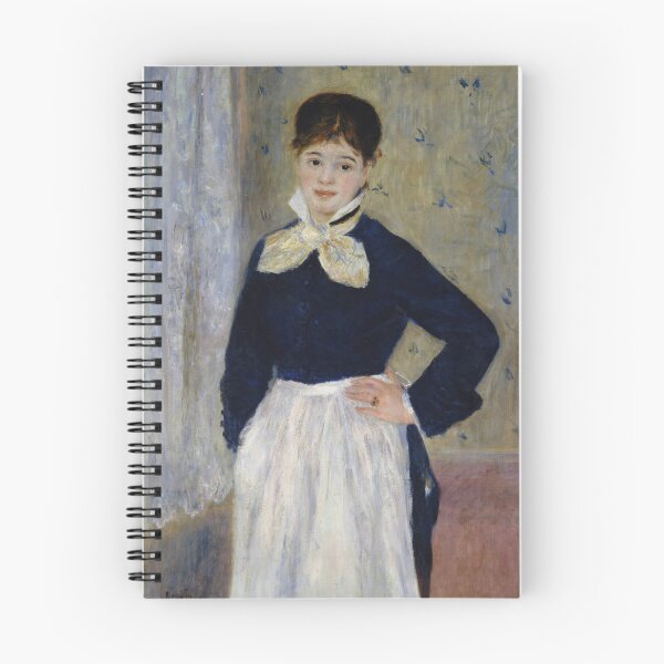 Item preview, A Waitress at Duvals Restaurant by Pierre-Auguste Renoir: Elegant Impressionist Poster designed and sold by artofuniverse.