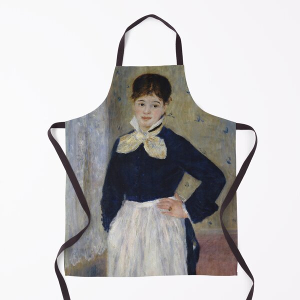 Item preview, A Waitress at Duvals Restaurant by Pierre-Auguste Renoir: Elegant Impressionist Poster designed and sold by artofuniverse.