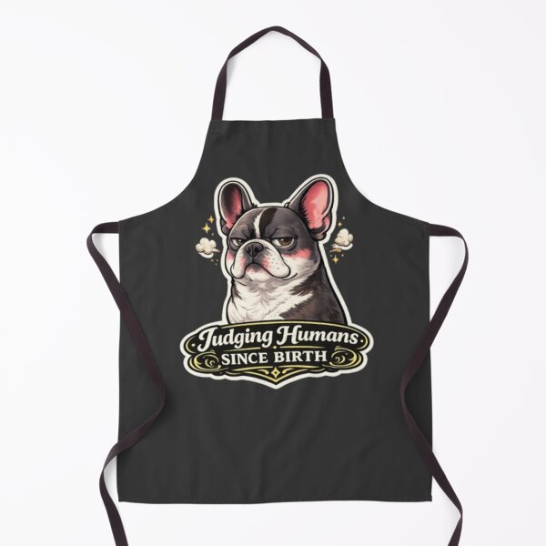 Item preview, Judging Humans Since Birth Funny French Bulldog Sarcastic Dog Humor Design designed and sold by Frenchie Fever.